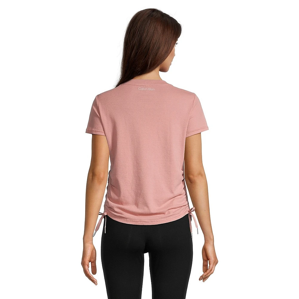 Ruched Side Short-Sleeve Top