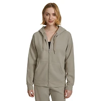 Cozy Fleece Zip-Front Hoodie