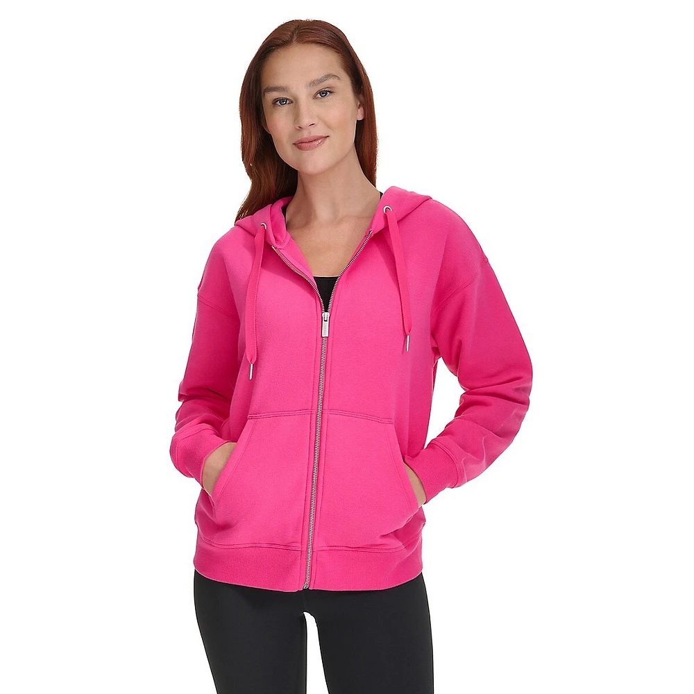 Cozy Fleece Zip-Front Hoodie