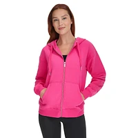 Cozy Fleece Zip-Front Hoodie