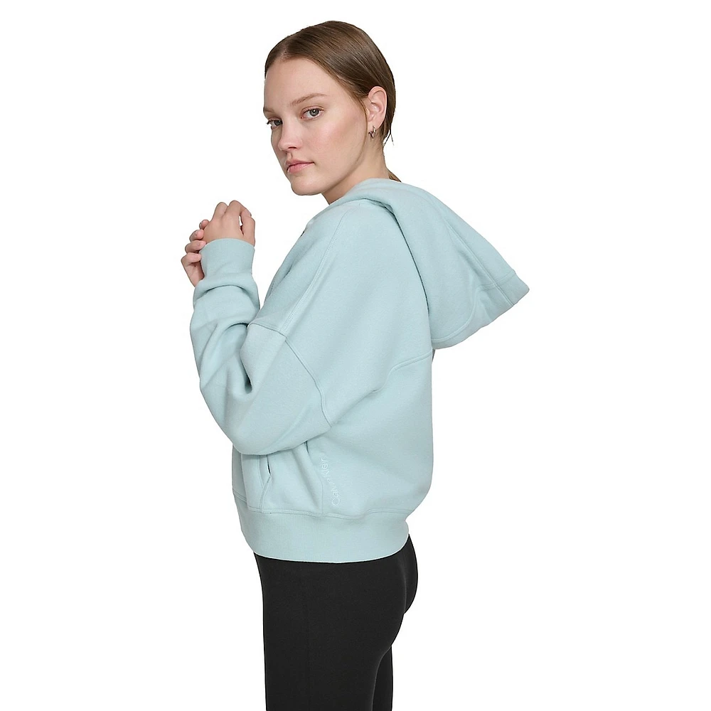 Fleece Zip Front Hoodie