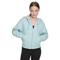 Fleece Zip Front Hoodie