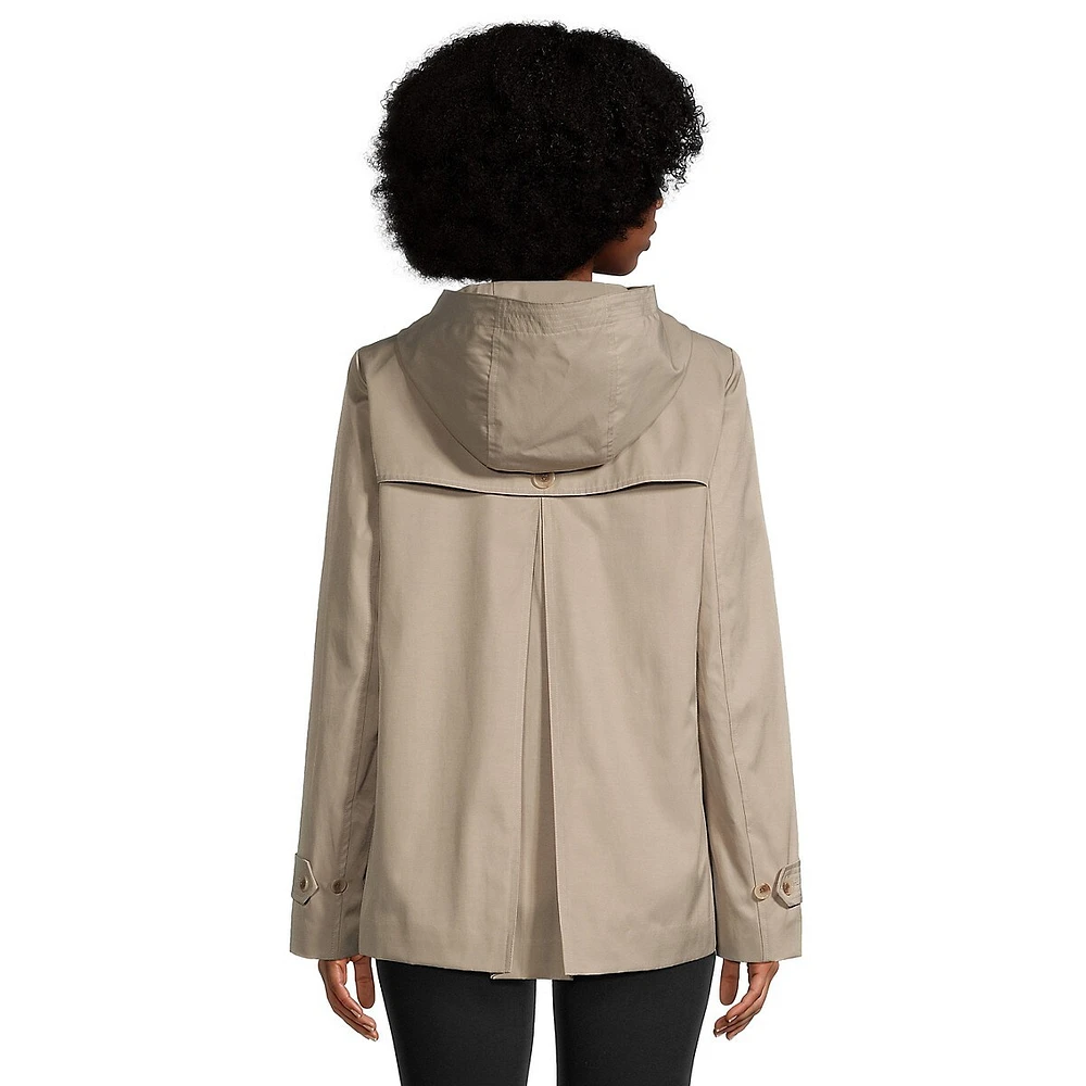 Veste de pluie trapèze à capuche