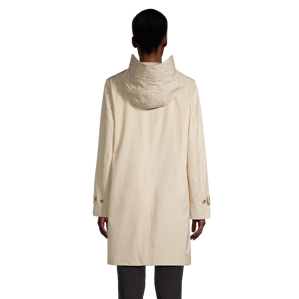 Manteau de pluie à capuche