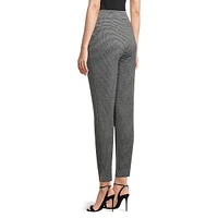 Mini Houndstooth Pull-On Pants