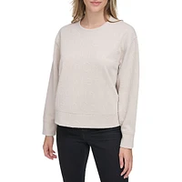 Boxy Crop Monogram Jacquard Sweatshirt