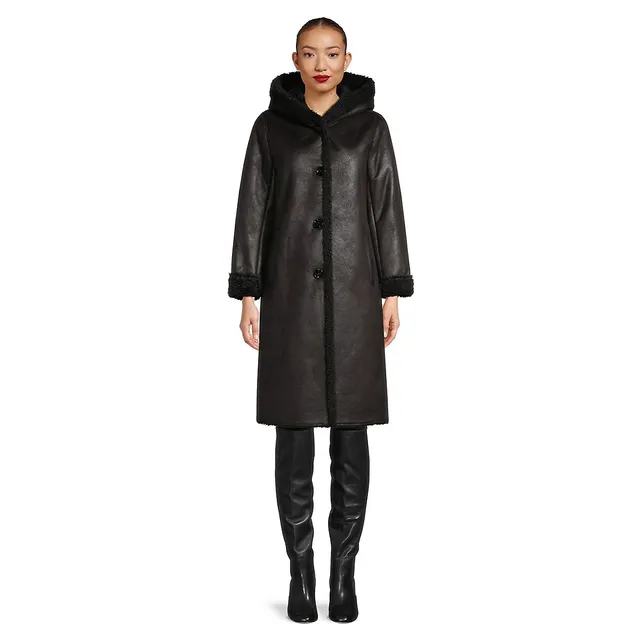 Ever New Erika Faux Fur Lined Coat