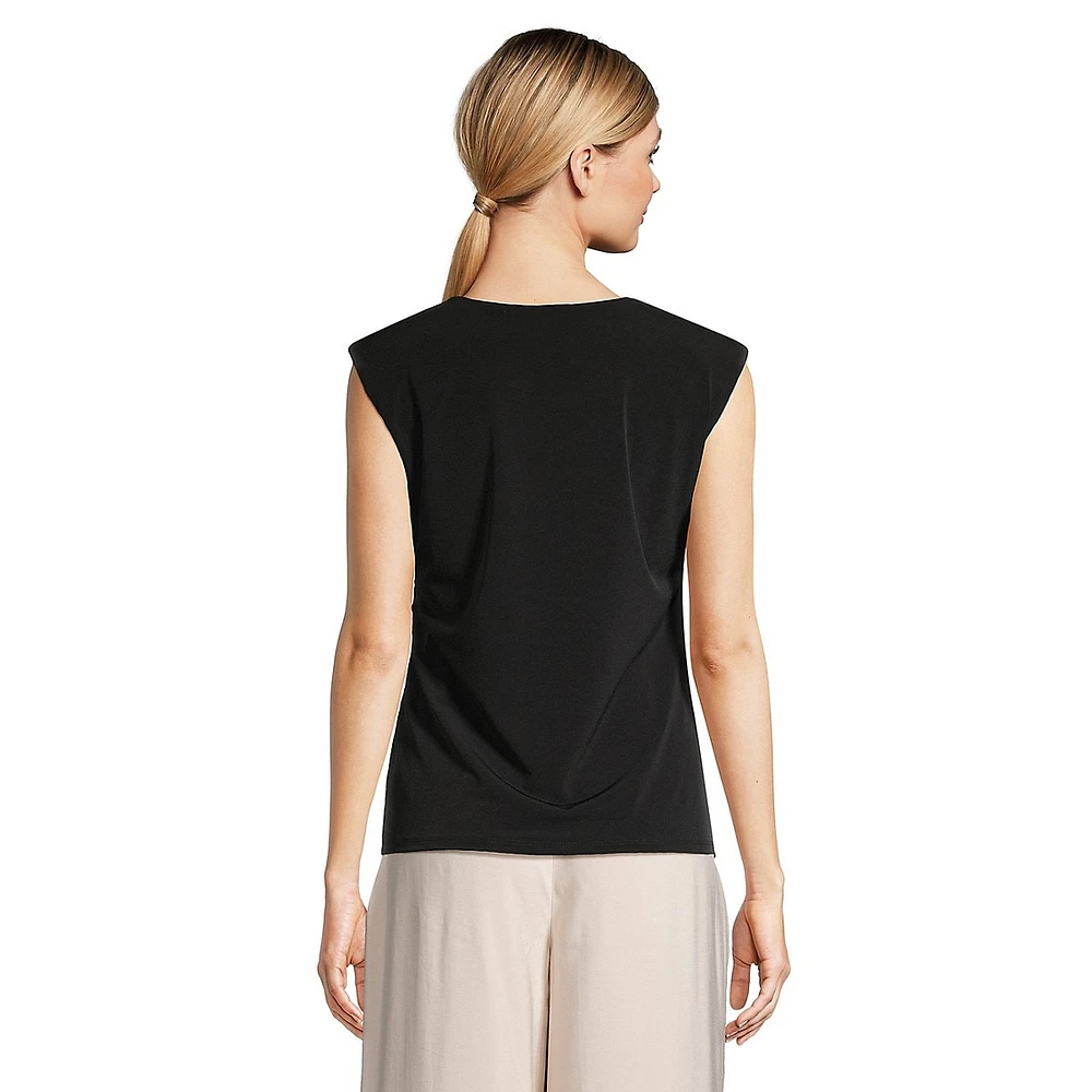 Ruched-Front Tank Top