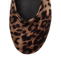 Dancerina Cheetah-Print Leather Mary-Jane Ballet Flats