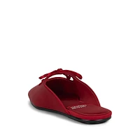 Mules plates en satin Elaine