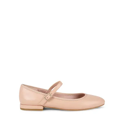 Badger1 Strapped Ballerina Flats