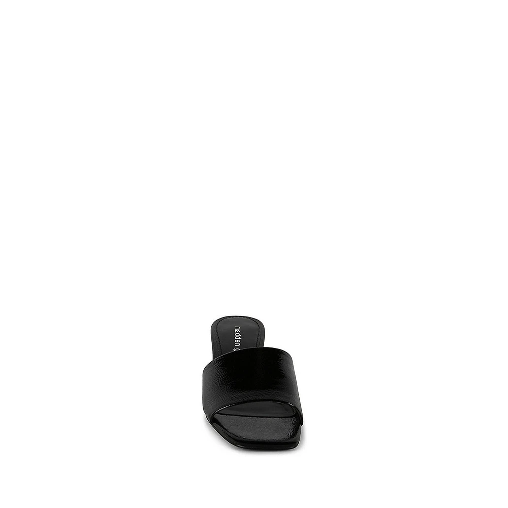 Mina1 Kitten-Heel Mule Sandals