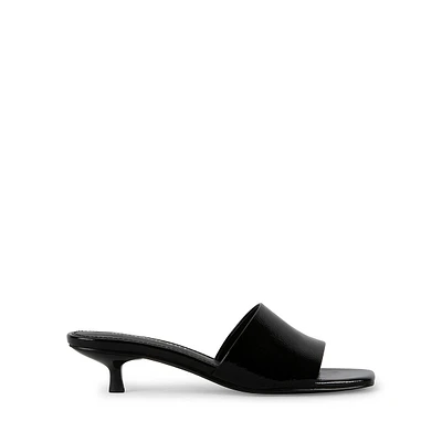 Mina1 Kitten-Heel Mule Sandals