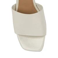 Mina1 Kitten-Heel Mule Sandals