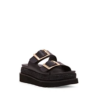 Miranda1 Platform Espadrille Slide Sandals