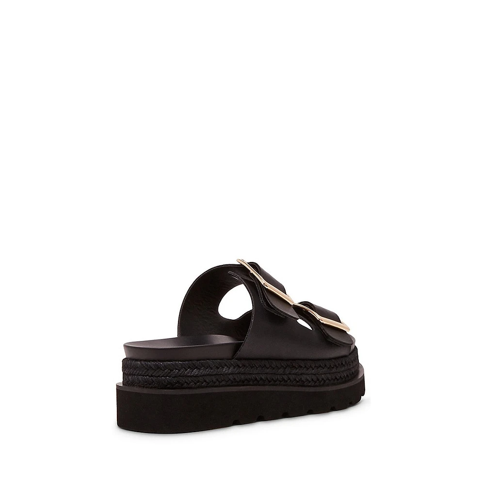 Miranda1 Platform Espadrille Slide Sandals