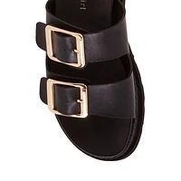 Miranda1 Platform Espadrille Slide Sandals