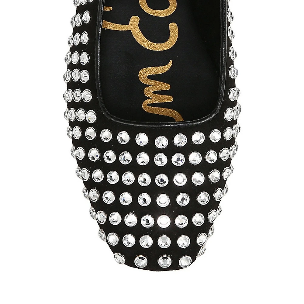 Michaela Gem Embellished Mary-Jane Flats