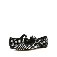 Michaela Gem Embellished Mary-Jane Flats