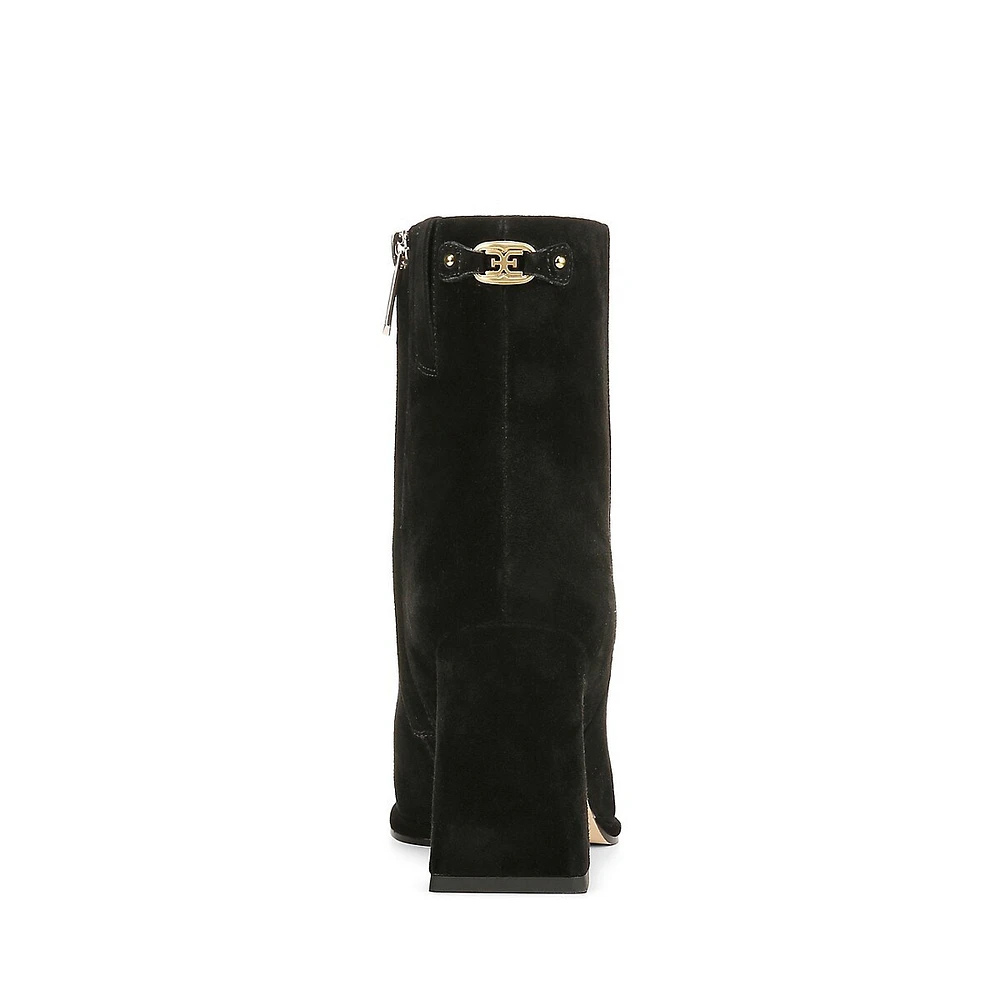Irieies Square-Toe Ankle Boots