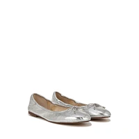 Felicia Cushioned Metallic Leather Ballet Flats