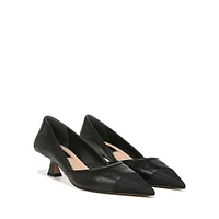 Darcy Leather Kitten Pumps