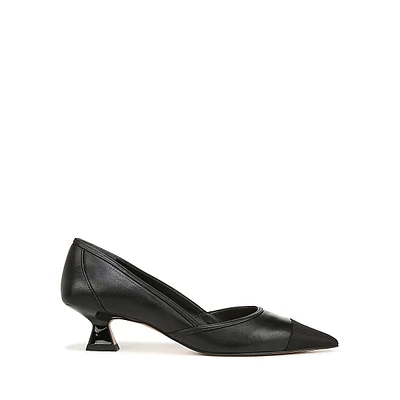 Darcy Leather Kitten Pumps