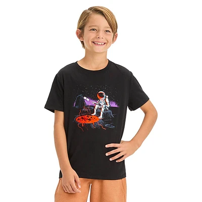 Boy's Camping Astronaut Graphic T-Shirt