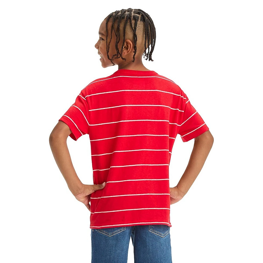 T-shirt rayé et texturé pour garçon