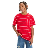 T-shirt rayé et texturé pour garçon