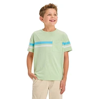 Boy's Horizontal Chest Stripe T-Shirt