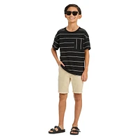 Boy's Textured Stripe T-Shirt