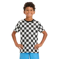 Boy's Favourite Tee Checkerboard-Print T-Shirt