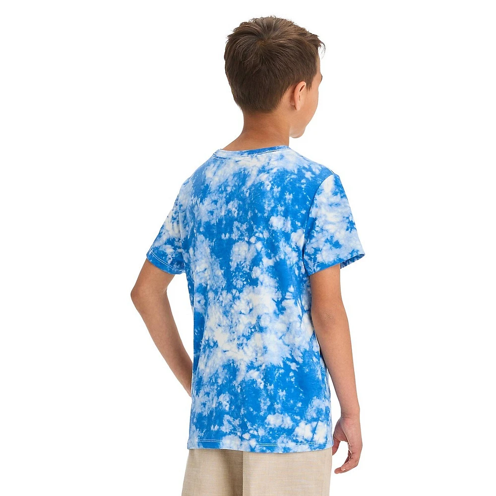 Boy's Favourite Tee Tie-Dye Print T-Shirt