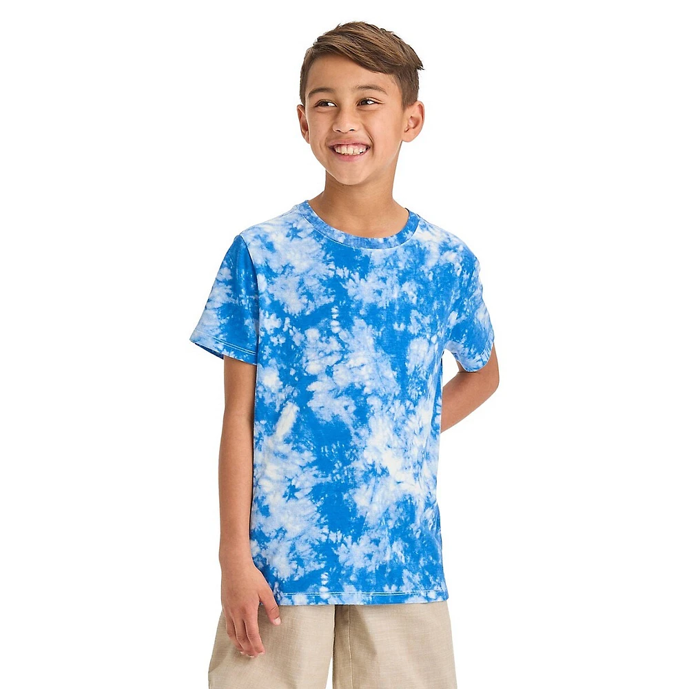 Boy's Favourite Tee Tie-Dye Print T-Shirt