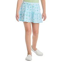 Girl's Printed Tiered Mini Skort