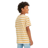 Boy's Striped Henley Short-Sleeve T-Shirt