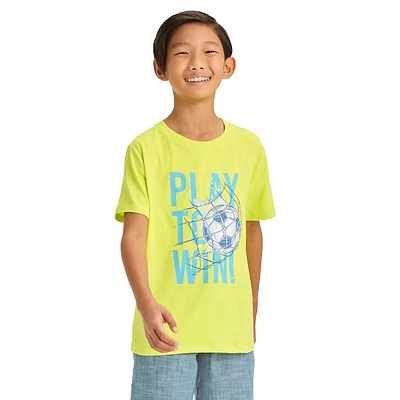 Boy's Play To Win Soccer Graphic T-Shirt