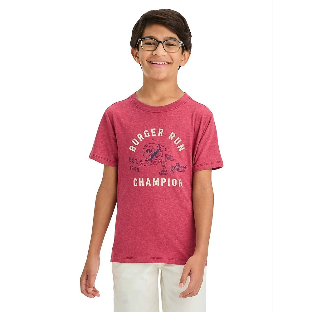 Boy's Burger Run Champion Graphic T-Shirt