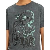 Boy's Gamer Skeleton Graphic T-Shirt