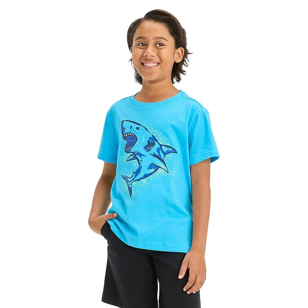 Boy's Shark Graphic T-Shirt