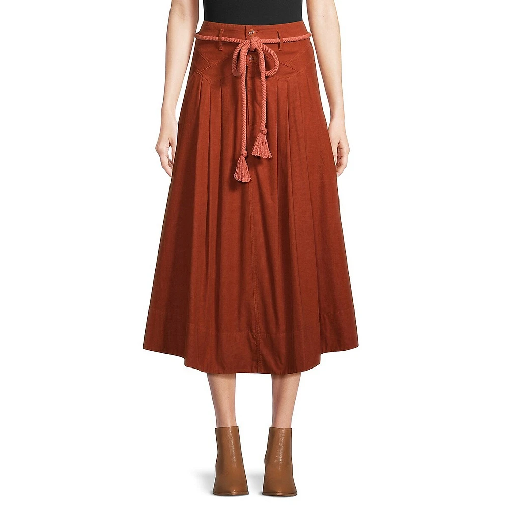 Corduroy Midi Field Skirt