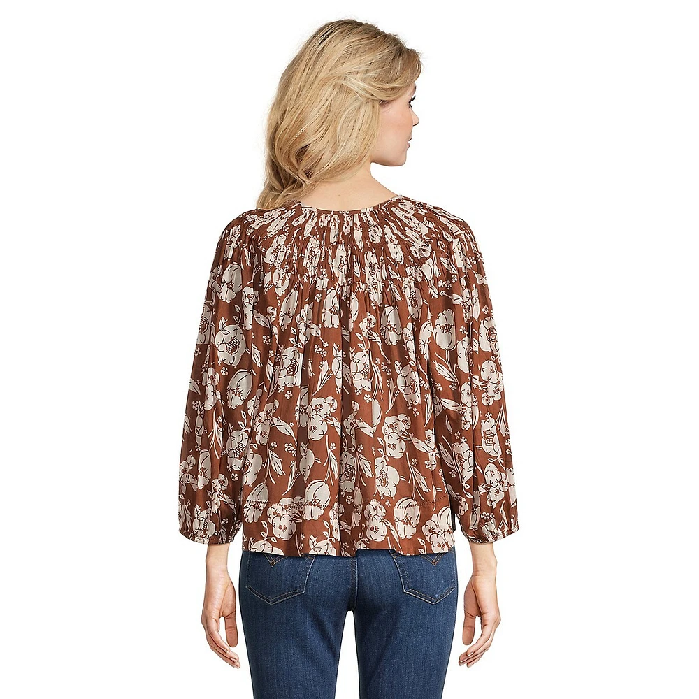 The Swift Floral Smock Top