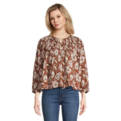 The Swift Floral Smock Top