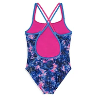 Girl's Multi Dye UPF 30 One-Piece Swimsuit
