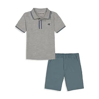 Little Boy's 2-Piece Polo & Shorts Set