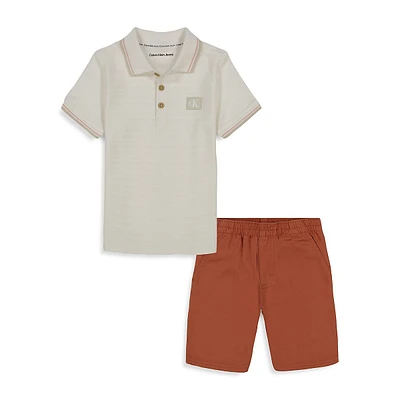 Little Boy's 2-Piece Polo & Shorts Set