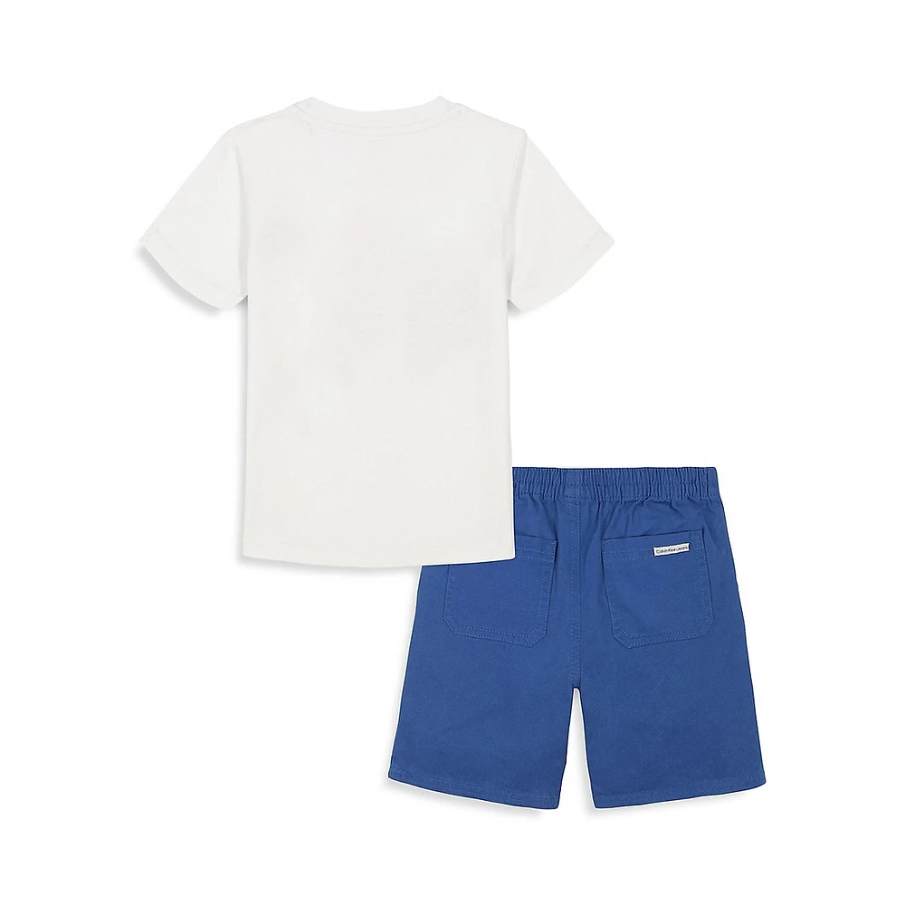 Little Boy's 2-Piece T-Shirt & Shorts Set