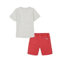 Little Boy's 2-Piece T-Shirt & Shorts Set