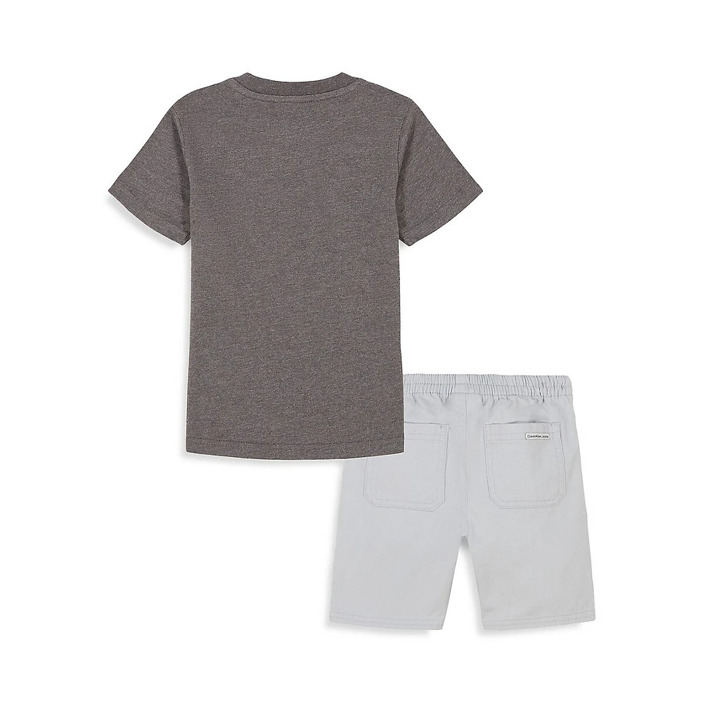 Little Boy's 2-Piece T-Shirt & Shorts Set